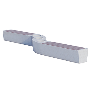 Вазон Onda bench trees