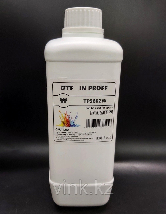 Чернила  ДТФ, W белый 1000 мл, фото 1
