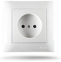 Розетка Заря встраиваемая ВГ-08 10020031991, электрический белый