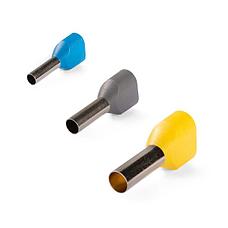 НШВИ(2) - Наконечники штыревые втулочные изолированные двойные (ЕВРО) КВТ