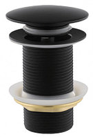 VER21AC Донный клапан без перелива, цвет черный VIEIR (50/1шт)