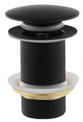 VER21AC Донный клапан без перелива, цвет черный VIEIR (50/1шт)