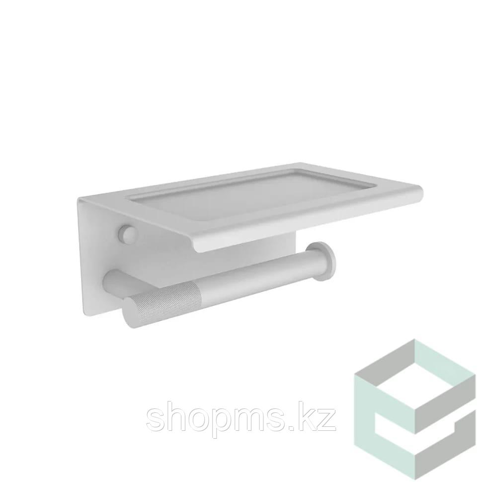 V5510F Держатель для туалетной бумаги с полкой, белый VIEIR (20/1шт)