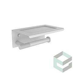 V5510F Держатель для туалетной бумаги с полкой, белый VIEIR (20/1шт)