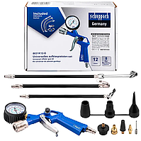 Scheppach Пистолет для подкачки универсальный, набор 12пр. 65738 Sch-8031K12-G