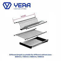 Сушилка для посуды в шкаф Yera HR-6789