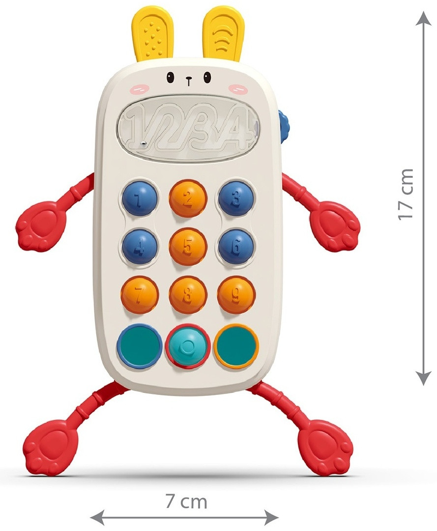 Телефон Rabbit BabyOno, BPA-free, фото 1