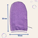 Мочалка-рукавичка для детей 0+, микрофибра Uviton, фото 2