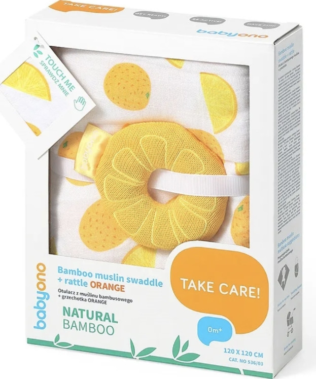 Подарочный набор Легкий плед и погремушка  BabyOno, фото 1