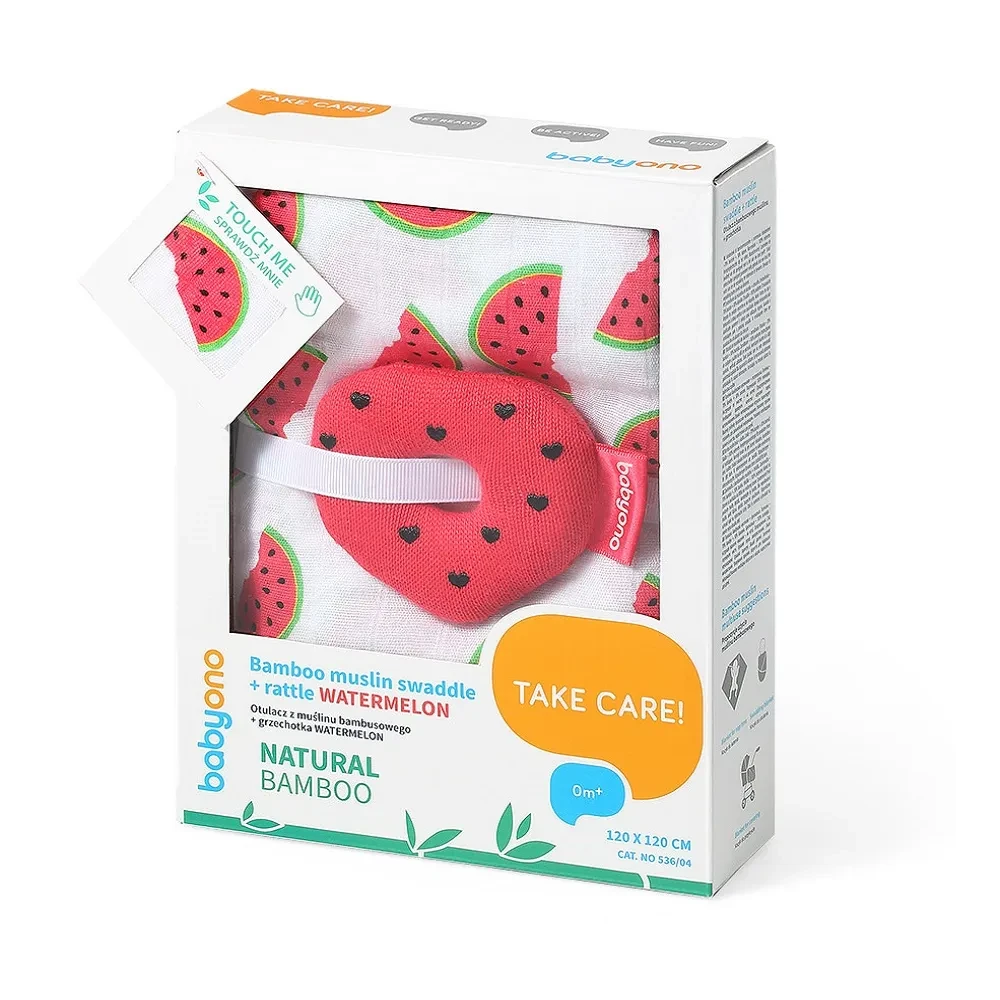 Подарочный набор Легкий плед и погремушка BabyOno, фото 1