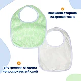 Слюнявчики непромокаемые, 2 шт, Uviton, тканевые, фото 2