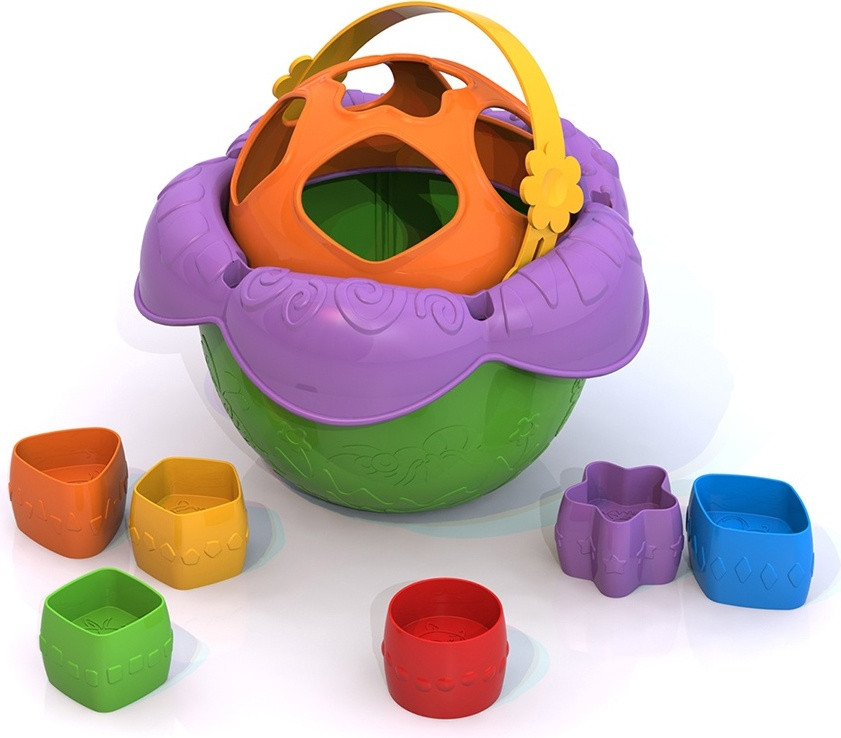 Обучающий набор Ведро Цветочек Нордпласт, пластик BPA-free, фото 1