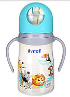Бутылочка для кормления с широким горлышком ZOO 250 мл 0+, Uviton, BPA-free