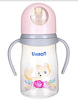 Бутылочка для кормления с широким горлышком ZOO 250 мл 0+, Uviton, BPA-free