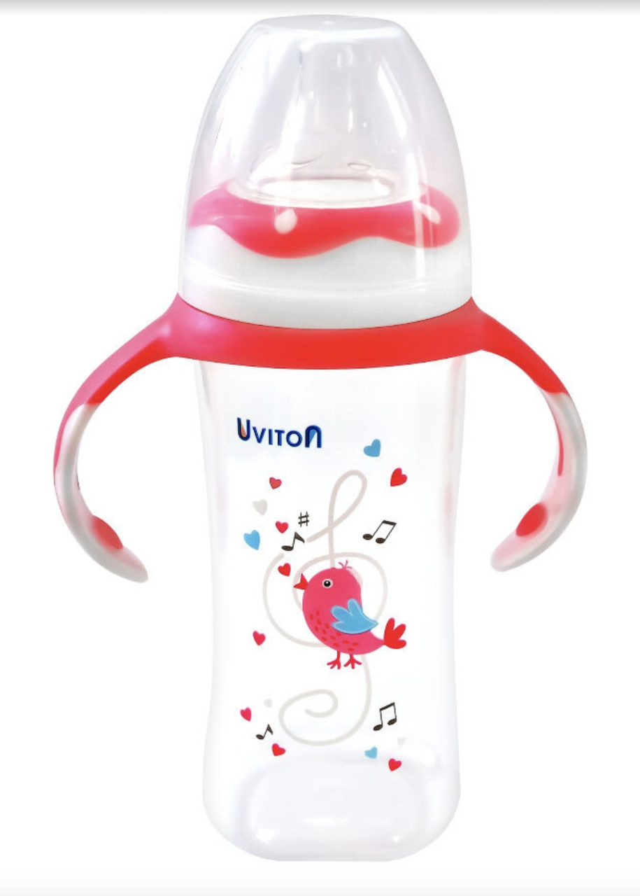 Бутылочка для кормления Uviton широкое горлышко 250мл, ПП, фото 1