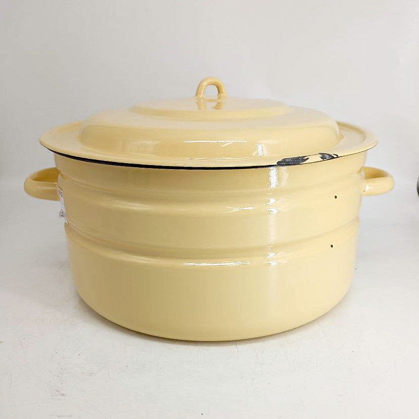 Уценка 25-1358 Бак эмалированный 18 л без деколи С-28261/Км Кремовый, фото 1