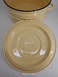 Уценка 25-1358 Бак эмалированный 18 л без деколи С-28261/Км Кремовый, фото 4