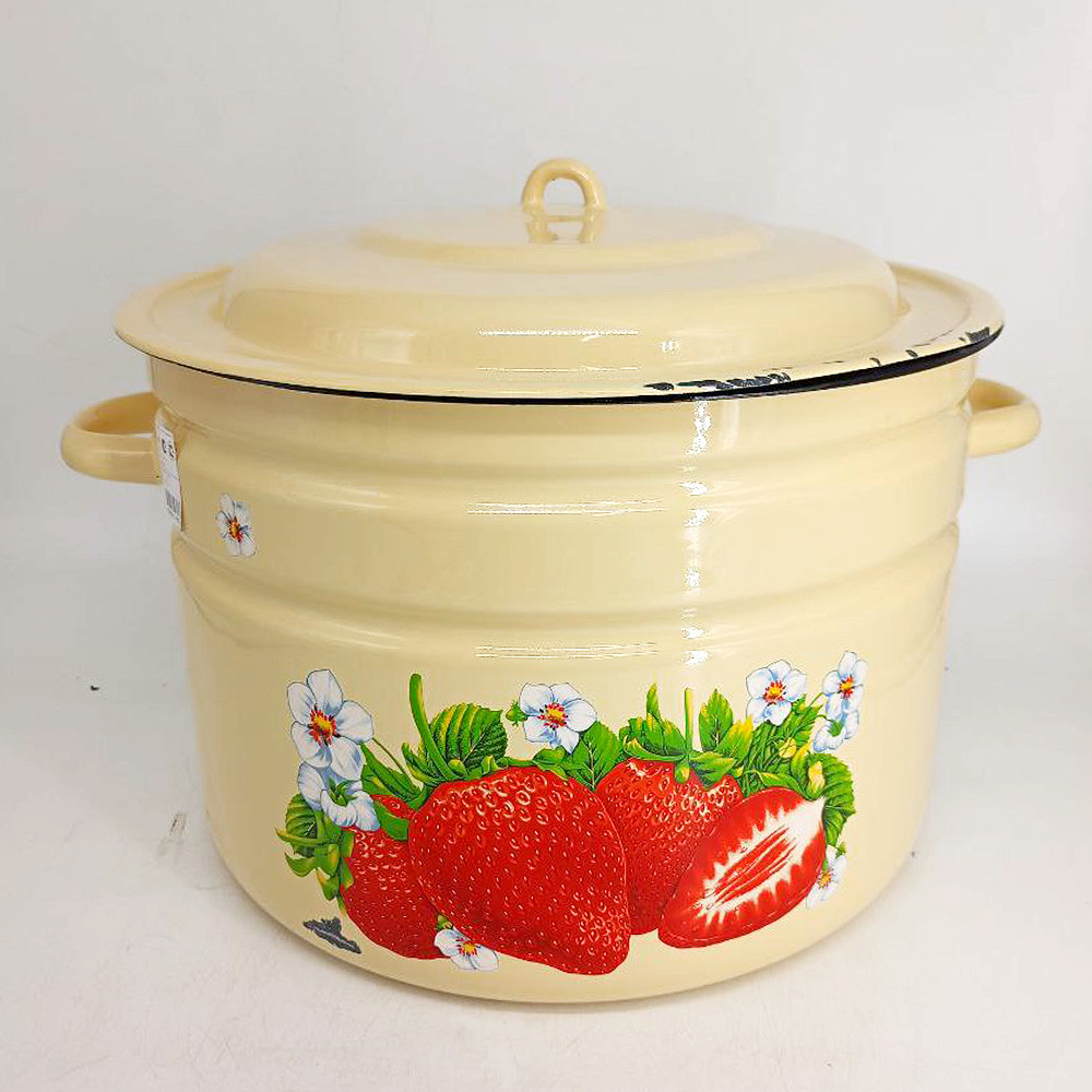 Уценка 25-1101 Бак эмалированный 25л С-2828/4Км Сочная клубника, фото 1