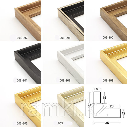 Багетные рамки разных видов, фото 1