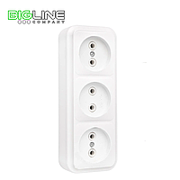 Розетка РА 16-263 III открытая без заземления