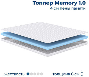 Топпер Memory, 190x200x6 см, фото 1