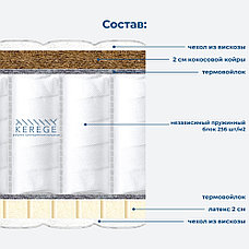 Матрас Kerege Latex Hard, 80x195x21 см, фото 2