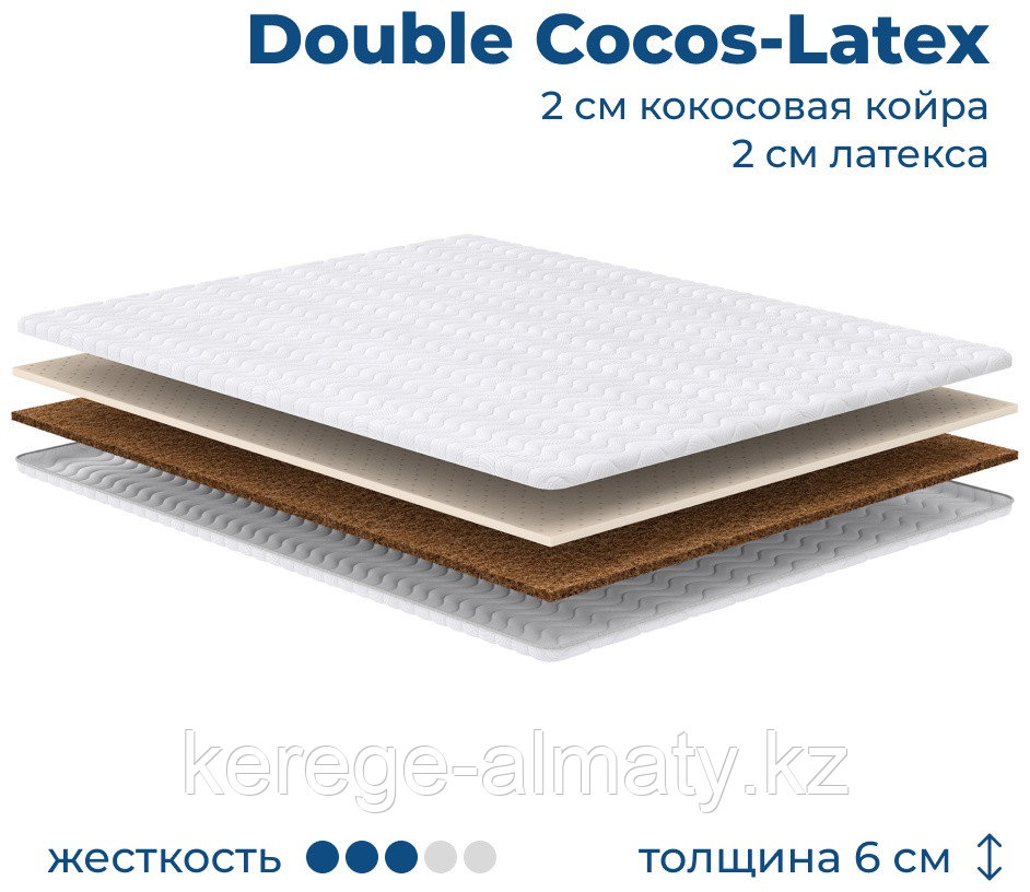 Топпер Kerege Double Cocos-Latex , 100x190x6 см