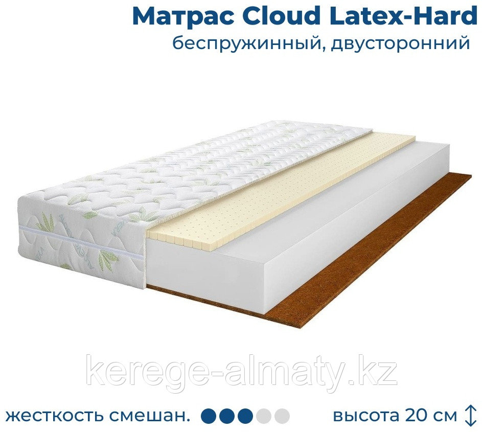 Матрас Cloud Latex Hard, 80x195x20 см