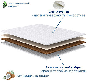 Топпер Kerege Cocos-latex, 90x200x5 см, фото 2