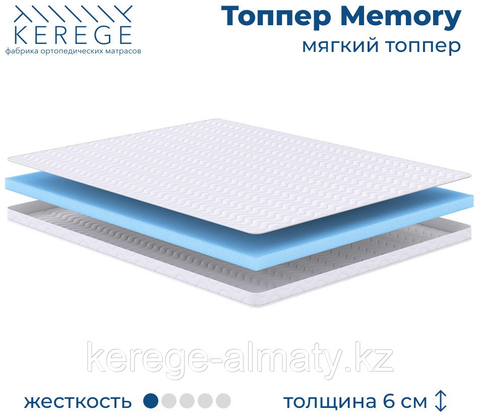 Топпер Kerege Memory, 130x200x6 см