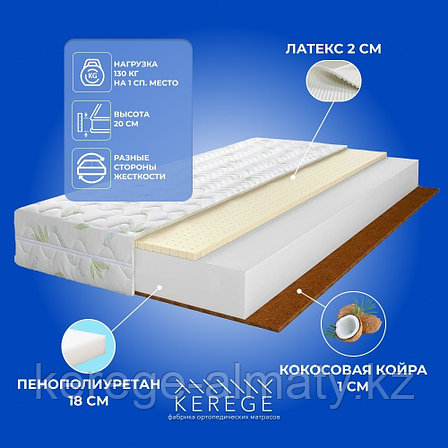 Матрас Kerege Cloud Latex Hard, 185x195x20 см, фото 2