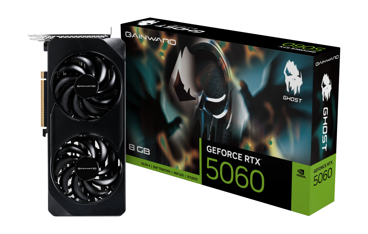 Видеокарта Gainward RTX 5060 GHOST, 8 GB (NE75060019P1-GB2063B)