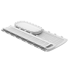 Корзина для белья 60л "Лён" АП 1069 (цвет белый), фото 4