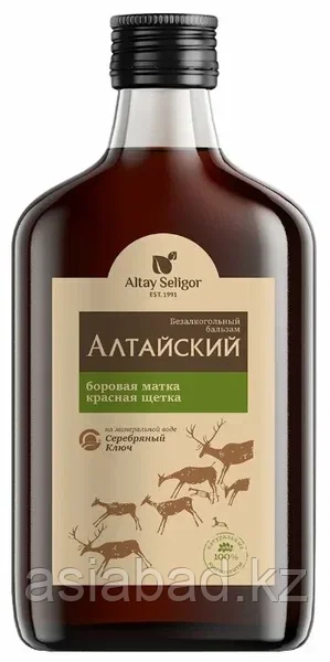 Бальзам Altay Seligor, «Алтайский» с боровой маткой и красной щеткой 100 мл, фото 1