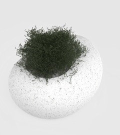 Вазон из композитного мраморного камня JOTA, модель EKIBASTUZ 85