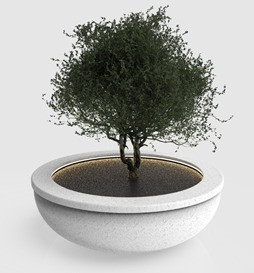 Вазон из композитного мраморного камня JOTA, модель EKIBASTUZ 160, фото 1