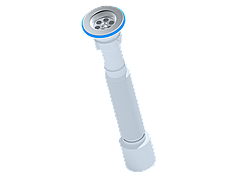 G205 Сифон АНИ гофрированный 1 1/4"*50 (345-755мм)  ***
