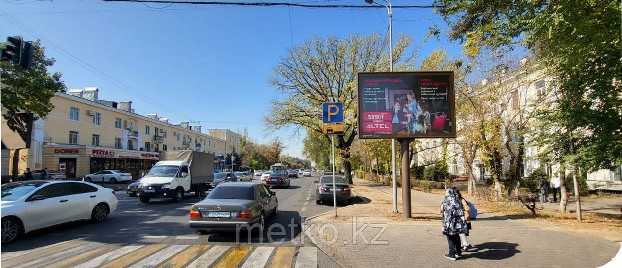 Ситиборд: Толе би - Назарбаева, северо-запад, фото 1