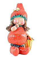 Статуэтка Девочка клубничка с корзинкой 69Х36см ФП853