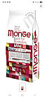 6064 Monge Breader Line Mini Adult Lamb, Монже сухой корм для собак мелких пород с бараниной, уп. 15кг.