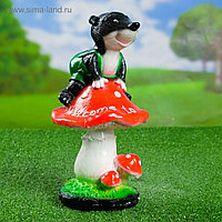 Статуэтка Крот на грибе Н-32см ФП605