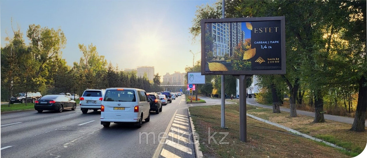 Ситиборд: Аль-Фараби восточнее Мубарак, север, фото 1