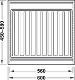 Полотно-поддон для тумбы под мойку, пластмасса, 600 мм, фото 3