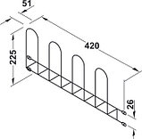 Полка для обуви, для крепления к стене винтами, на 2 пары обуви, фото 2