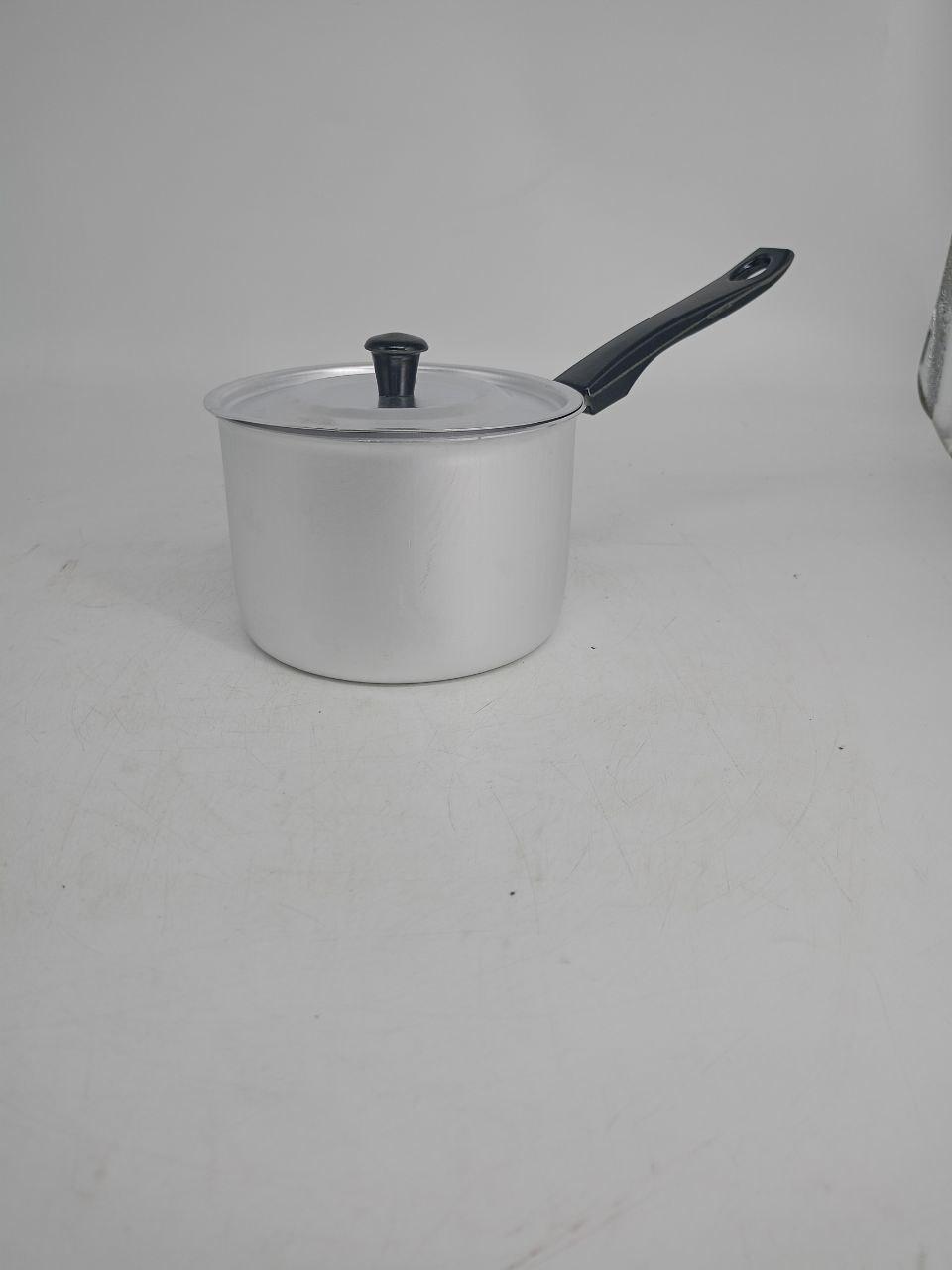 Уценка 25-1576 Ковш алюминиевый Демидовский завод МТ-074 1,5 л, с крышкой, матовый, фото 1