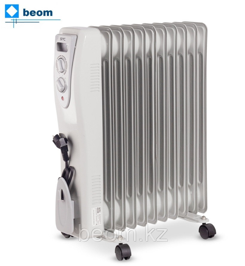 Масляный обогреватель SVC OH-2500-11 ( 2,5 кВт | 220В | 25 м2 | 11 секций | Вес, 11.9 кг | Термостат ), фото 1