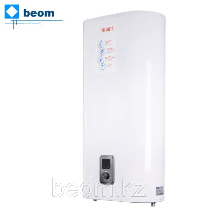 Водонагреватель накопительный ВН-100В Ресанта (100 л | 2 кВт | В 220 | настенный |°С 75 | Подводка нижняя), фото 1