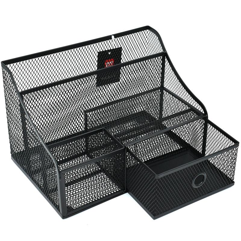 Органайзер DELI 250х165х165 мм, металлический, черный