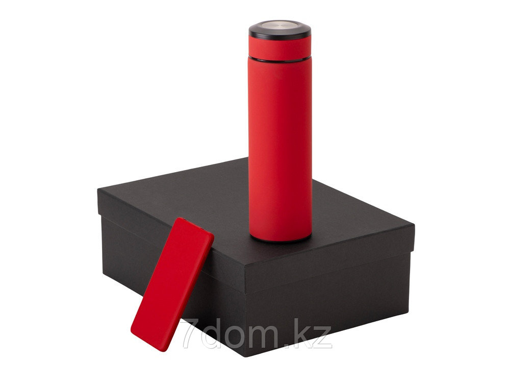 Подарочный набор с термосом и повербанком С1, красный, фото 1