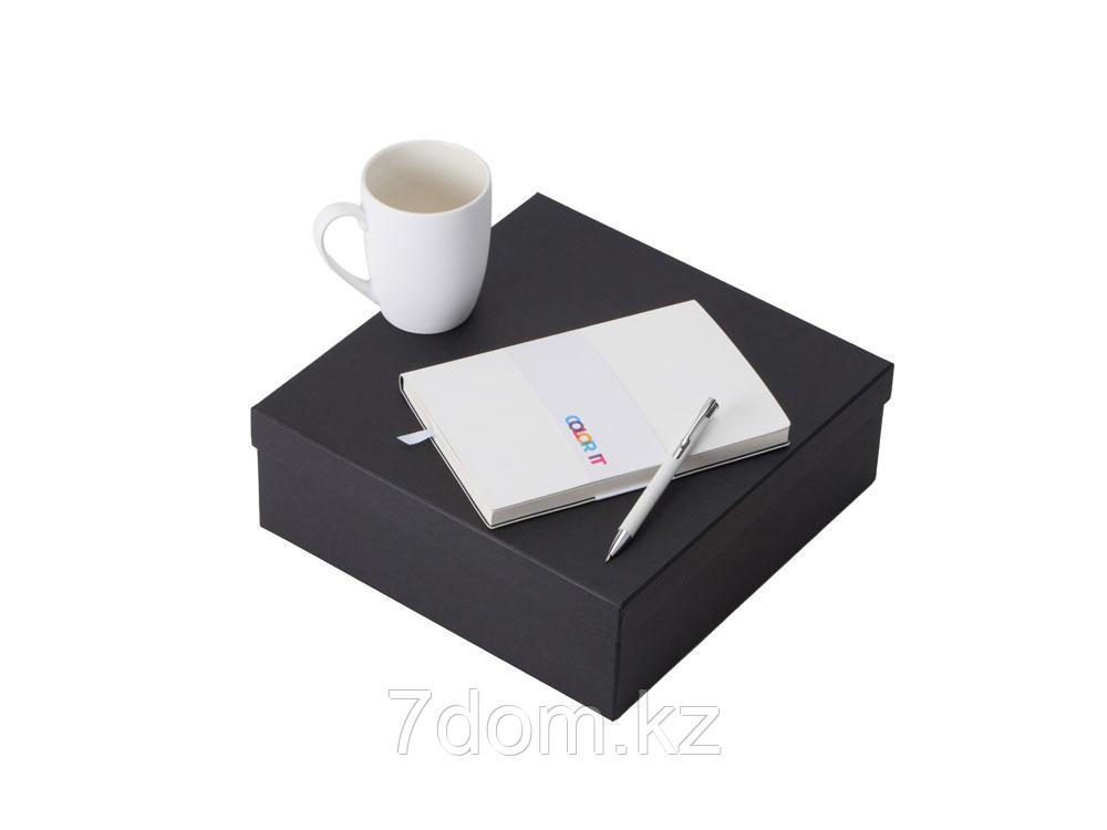 Подарочный набор с блокнотом С1, металлической ручкой и кружкой, белый, фото 1